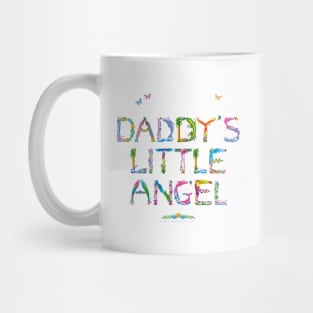 Daddy's Little Angel - Tropical word art Mug